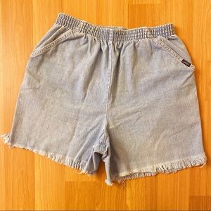 Vintage 80s super high-waisted cutoff jean shorts